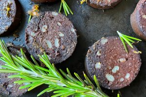 black pudding starter