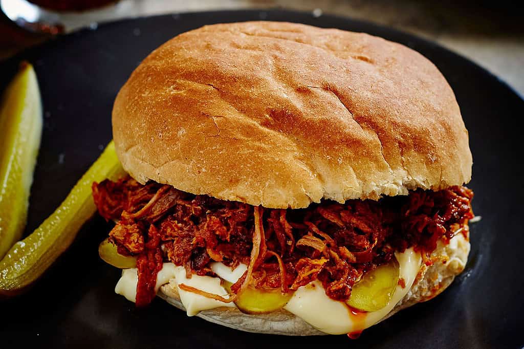bbq pulled pork burger