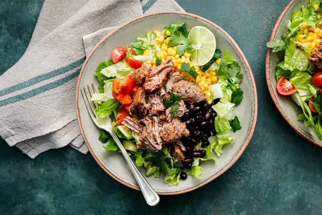 bbq pulled pork salad
