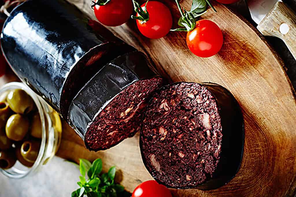 raw black pudding