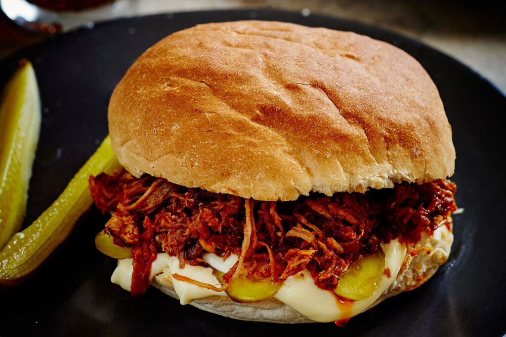 pulled pork wraps